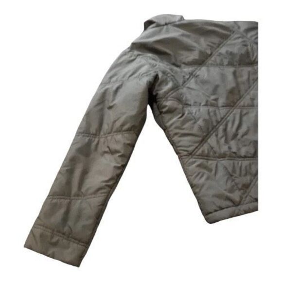 Merrell Women Grey Turtleneck Jacket Size XS Full Zip Puffer Jacket Zip-Pockets - Picture 5 of 10